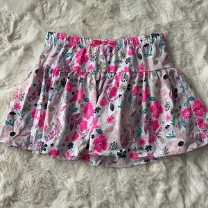 Source Unknown Pink Floral Skort